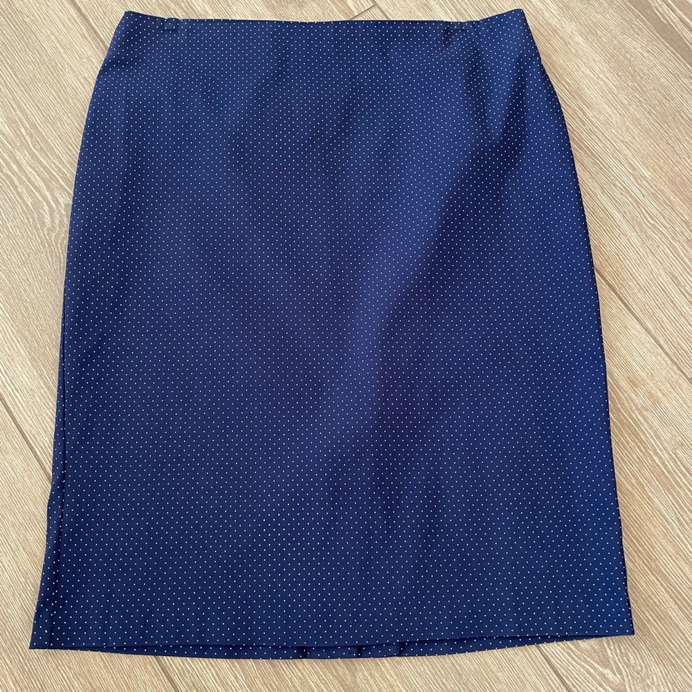 Navy and White Skirt - size 10